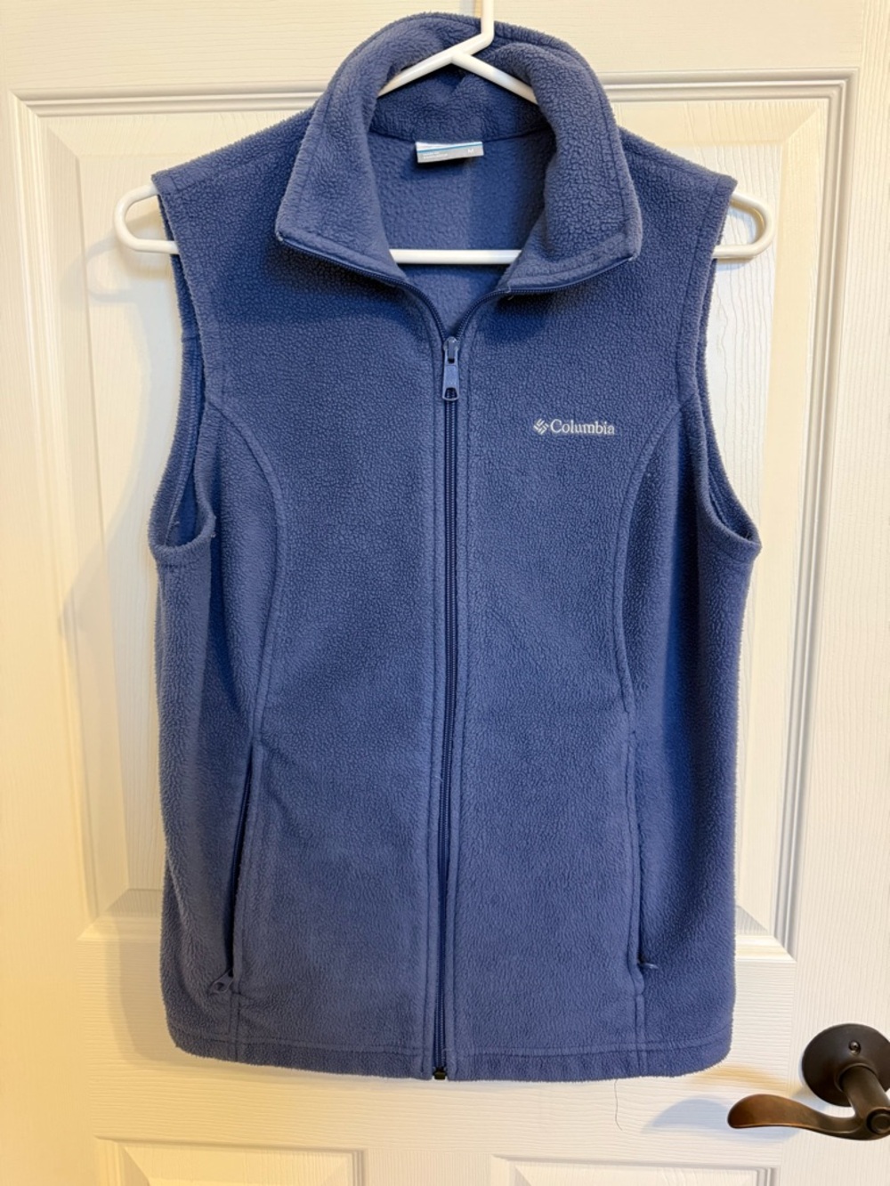 Columbia Women's Blue Fleece Vest Sleeveless